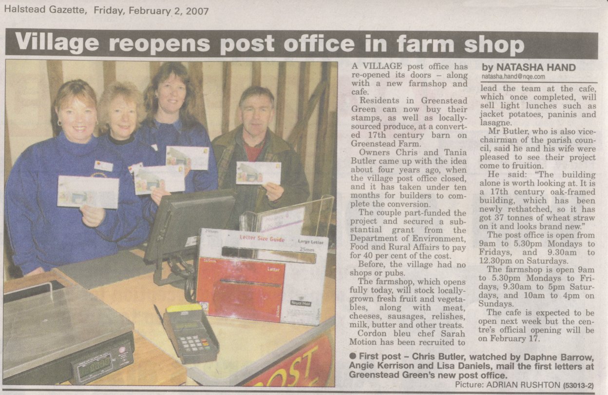 New Greenstead clipping